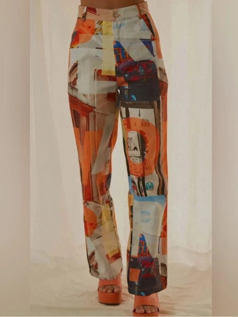 Peppermayo Ticket To Nowhere Printed Pants